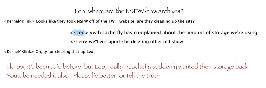 Leo lies about cachefly