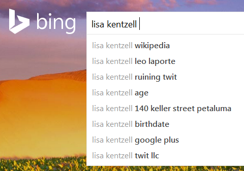 Bing knows what's up.