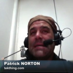 Patrick Norton looks like hell. Nice runny nose, Patrick.
